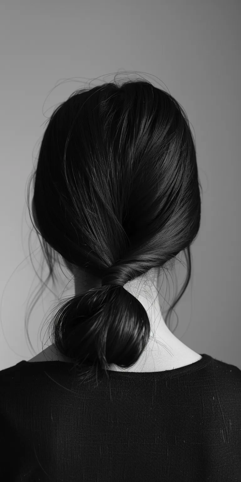 vcut hair style Chignon, Updo, French twist, Asymmetric cut, Layered