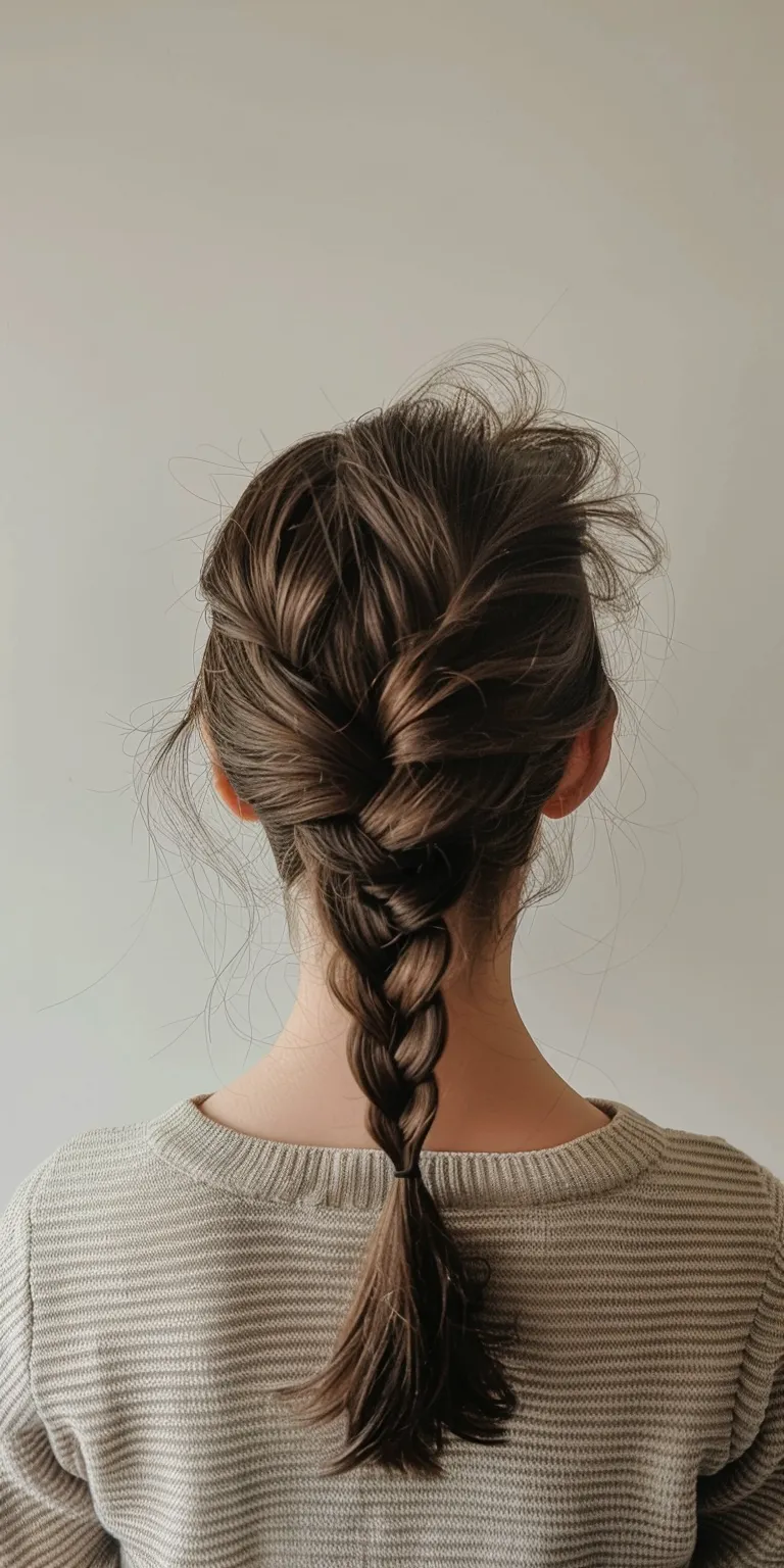 easy hair styles French braid, Waterfall braids, twist, Braid, Milkmaid braid