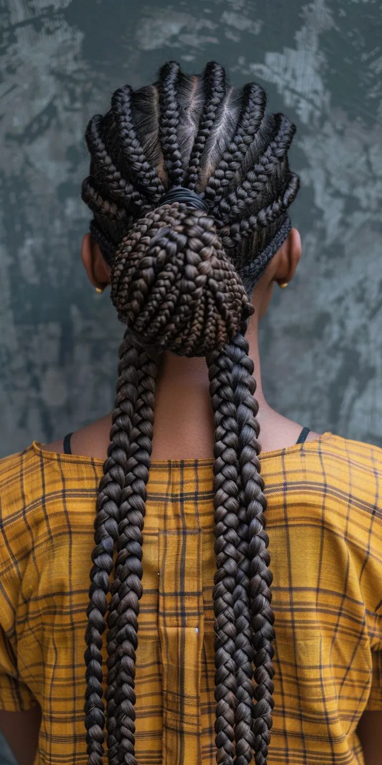 box braids hairstyles Crochet braids, Hair twists, Boho Waterfall Cornrows