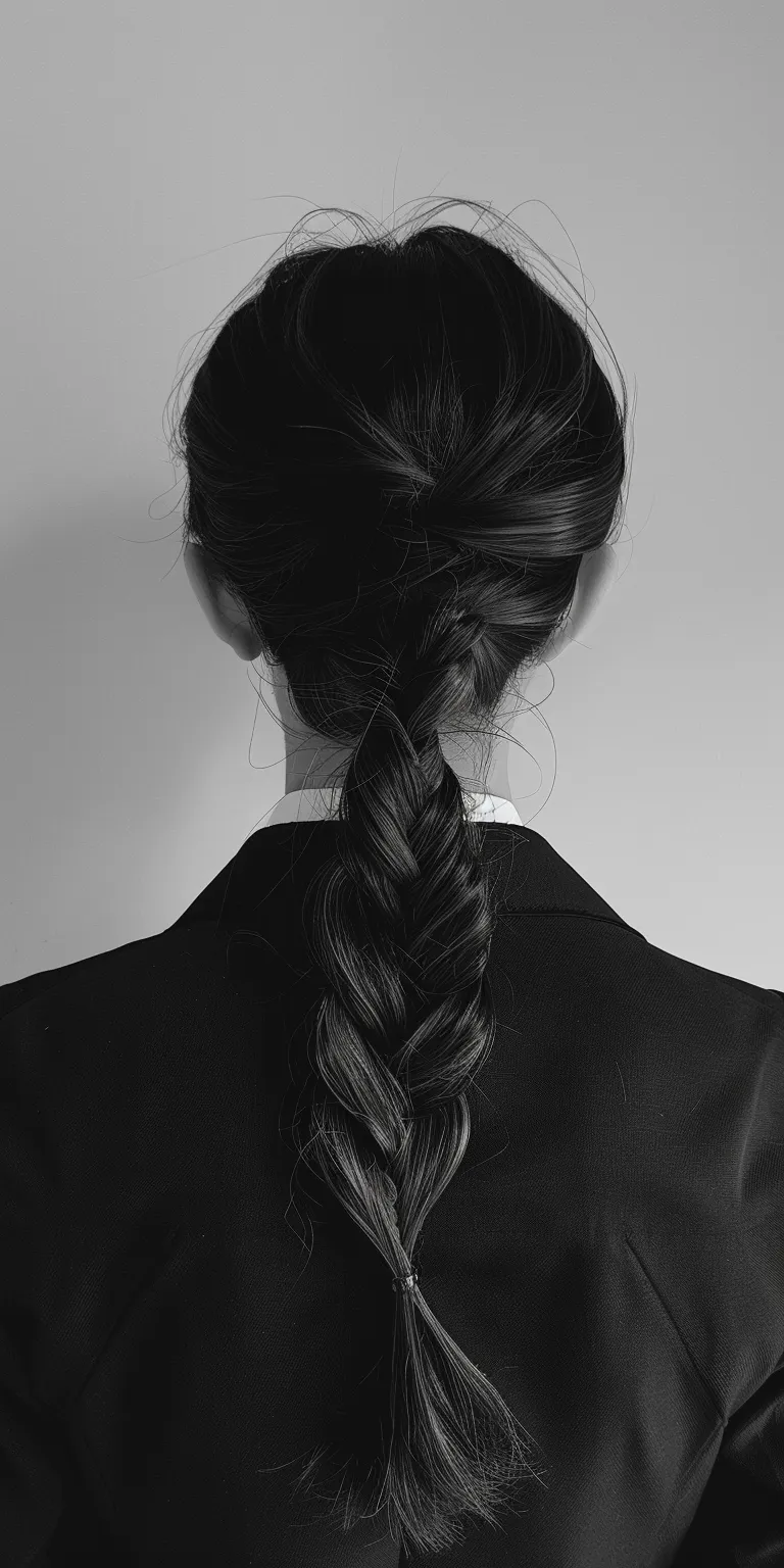 korean hair style French braid, Braid, Waterfall braids, twist, Chignon