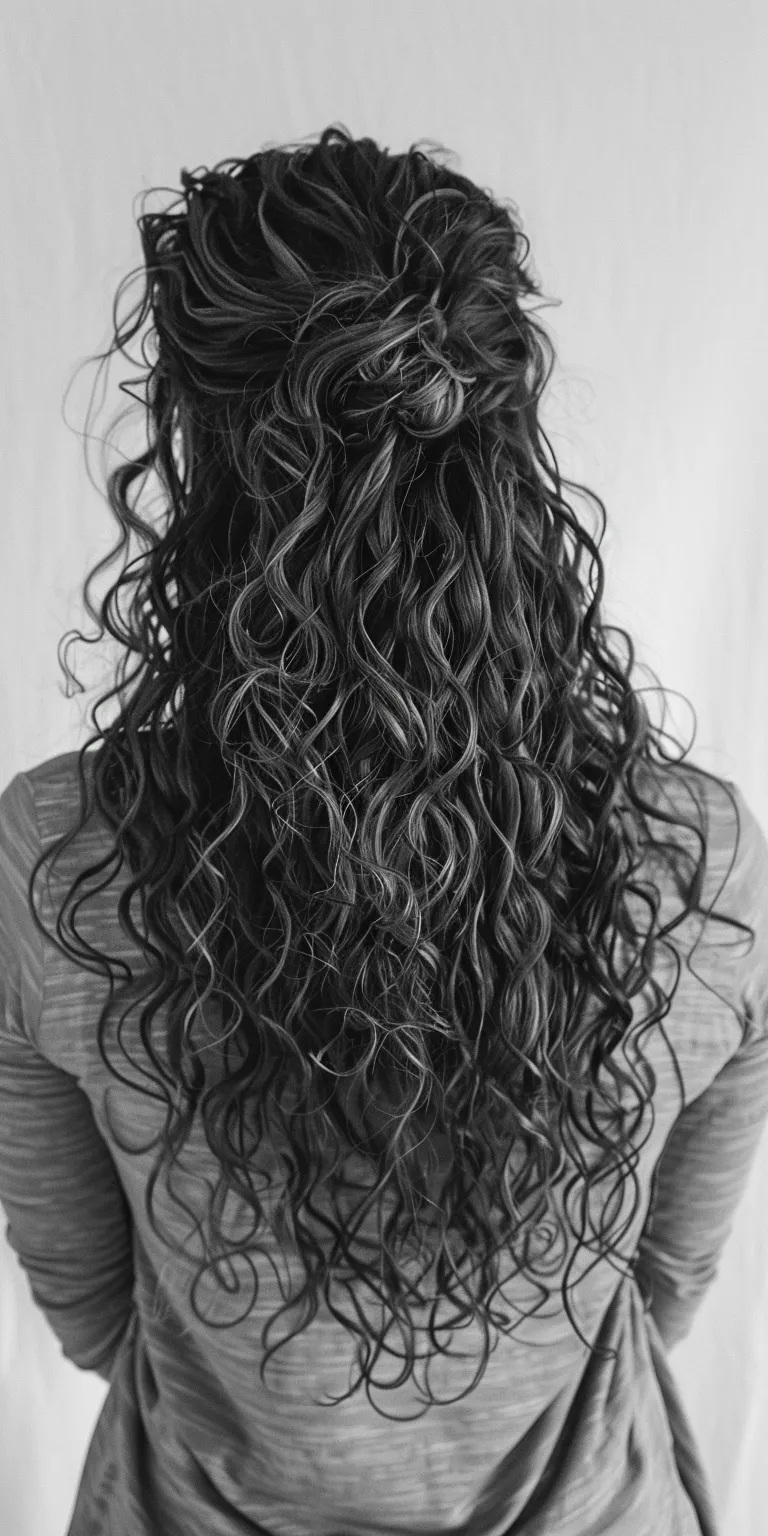 long curly hairstyles Ringlets, Hair twists, Waterfall braids, Layered hair, Curly hair