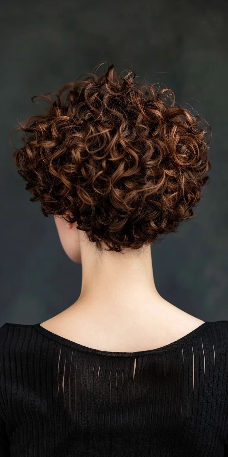 curly hairstyles Digital perm, Asymmetric cut, Ringlets, Historical Christian hairstyles, Short brush cut