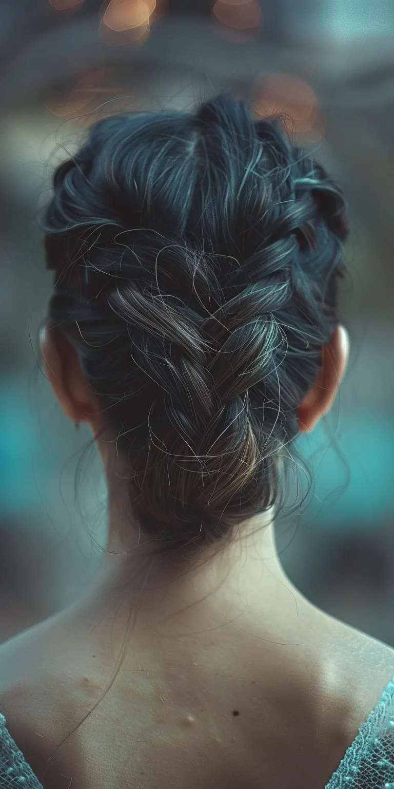 greasy hair styles French braid, Waterfall braids, Braid, Updo, Chignon