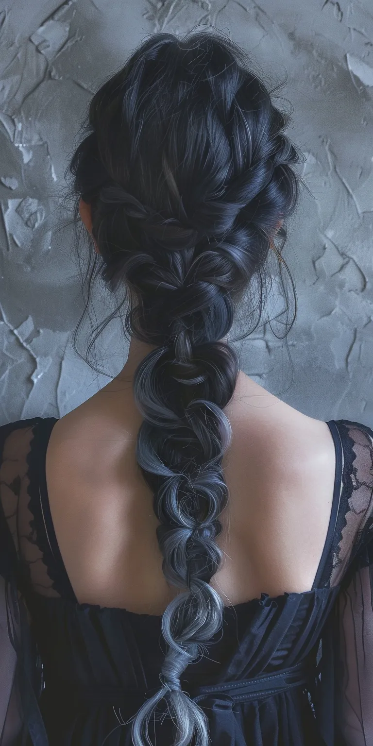 witch hairstyles Waterfall braids, French braid, Braid, twist, Updo