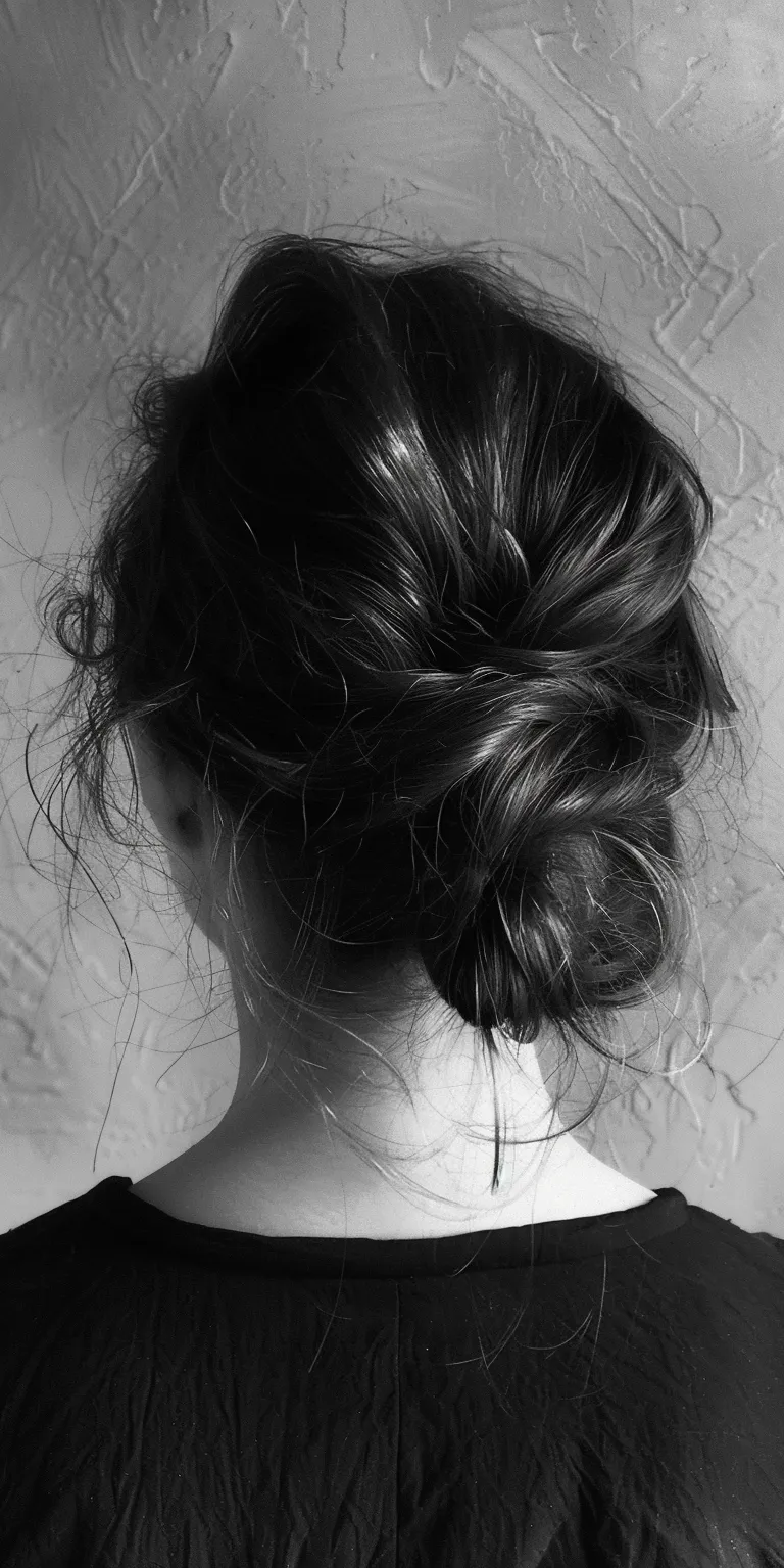 simple hairstyle man Chignon, Updo, Milkmaid braid, French twist, braid