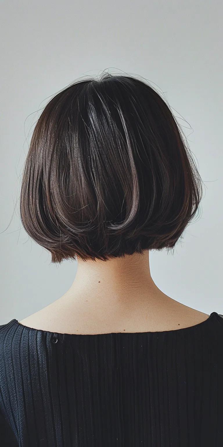 short feminine haircuts Asymmetric cut, Bob Japanese women's hairstyles, Chignon, Short brush cut