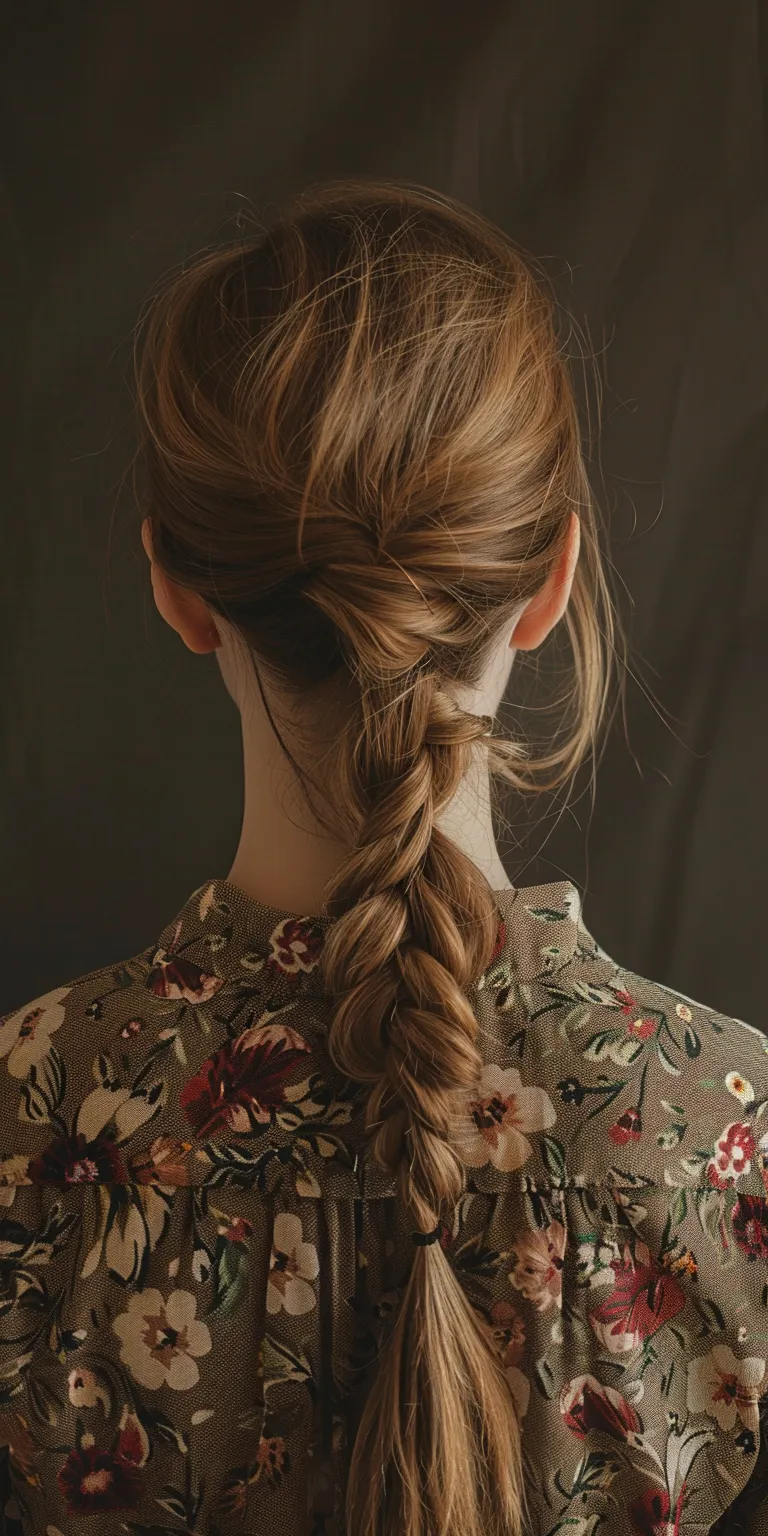 pony hairstyles French braid, Braid, Milkmaid Boho braids, Waterfall braids