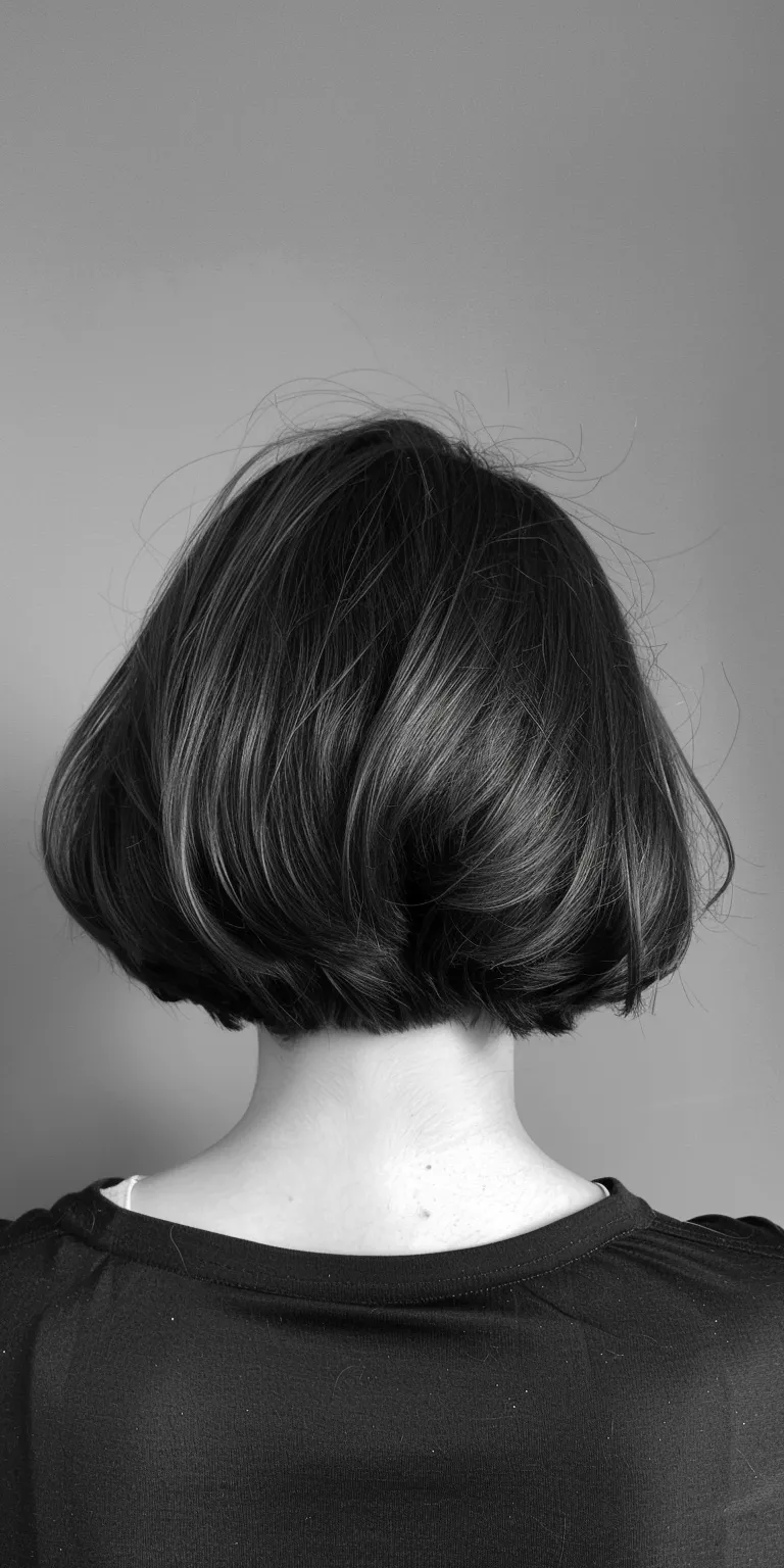 vcut hair style Asymmetric cut, Chignon, Updo, Finger wave, Bob cut