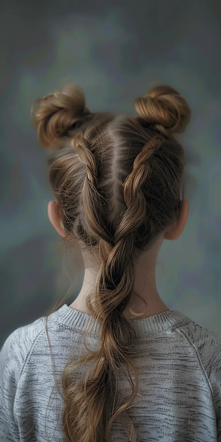 pony tails hair styles Milkmaid braid, Updo, French twist, Chignon