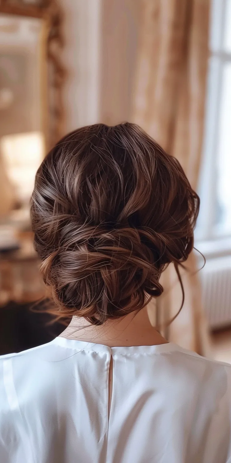 cute hairstyles for short hair Updo, Chignon, French twist, Milkmaid braid, Waterfall braids