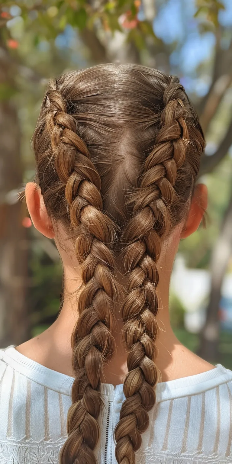 double dutch braids French braid, Waterfall braids, Braid, twist, Boho