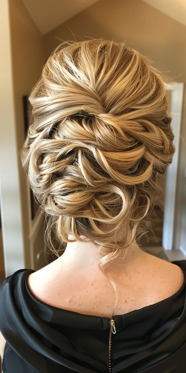 up do hair styles Updo, French twist, Waterfall braids, Milkmaid braid, Ballerina bun