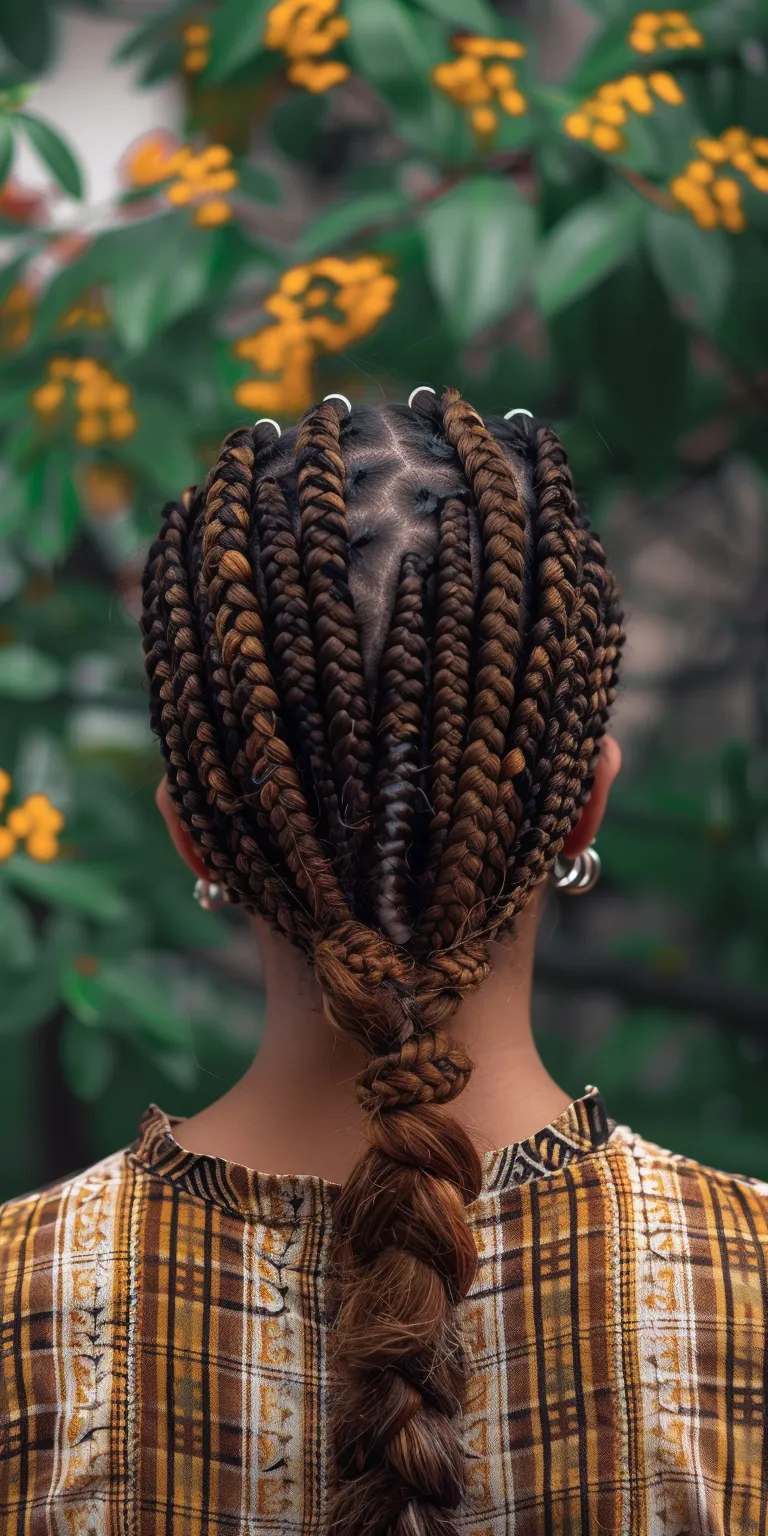 brown box braids Hair twists, Boho braids, Waterfall Cornrows, Crochet