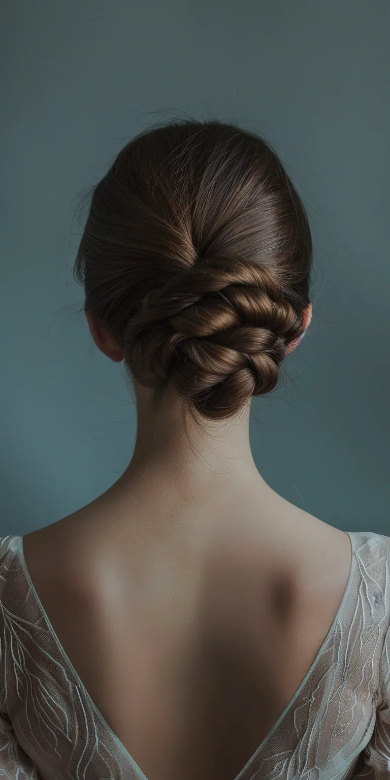 face shapes and hairstyles Updo, Milkmaid braid, French Chignon, Ballerina bun