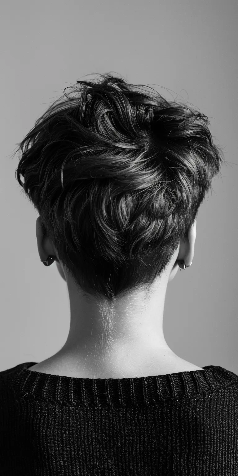 short haircuts for round faces Chignon, Asymmetric cut, Updo, French twist, Pompadour