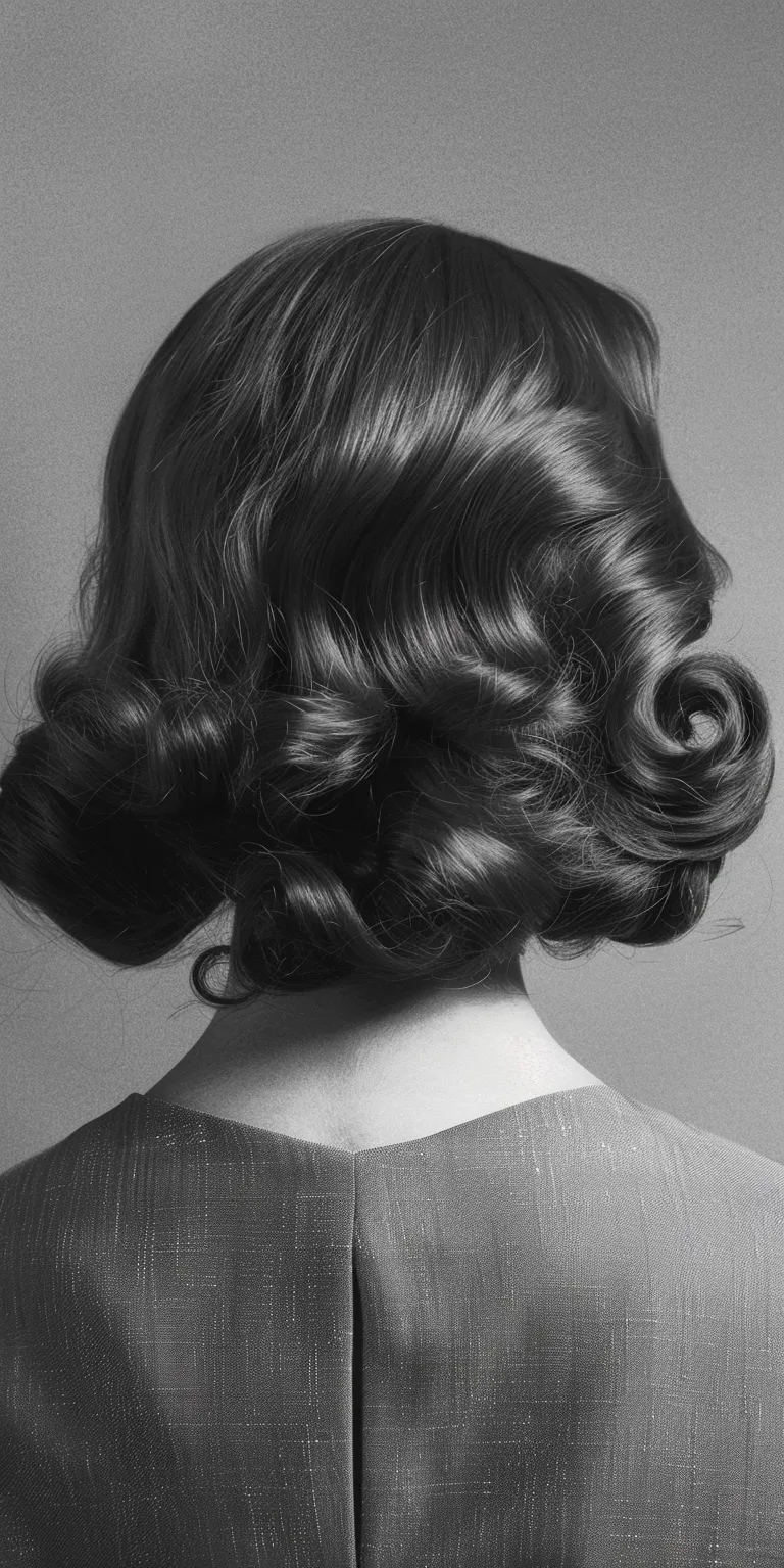 50s hairstyles women Finger wave, Chignon, Milkmaid braid, Historical Christian hairstyles, Updo