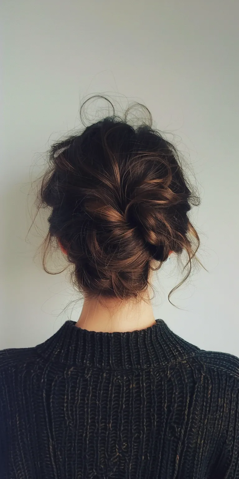 ladies hair styles Chignon, Updo, French twist, Ballerina bun, braid