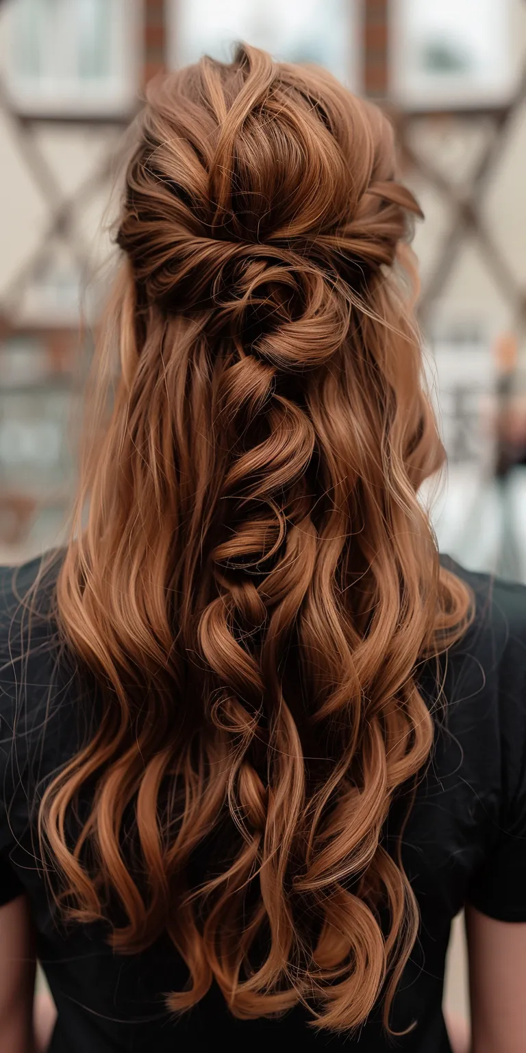 latest hairstyles for women Waterfall braids, Boho Braid, Milkmaid braid, Updo