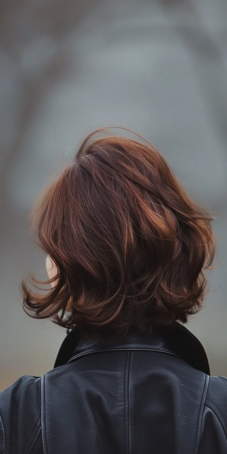 trendy haircuts Asymmetric cut, Japanese women's hairstyles, Layered hair, Digital perm, Bob cut