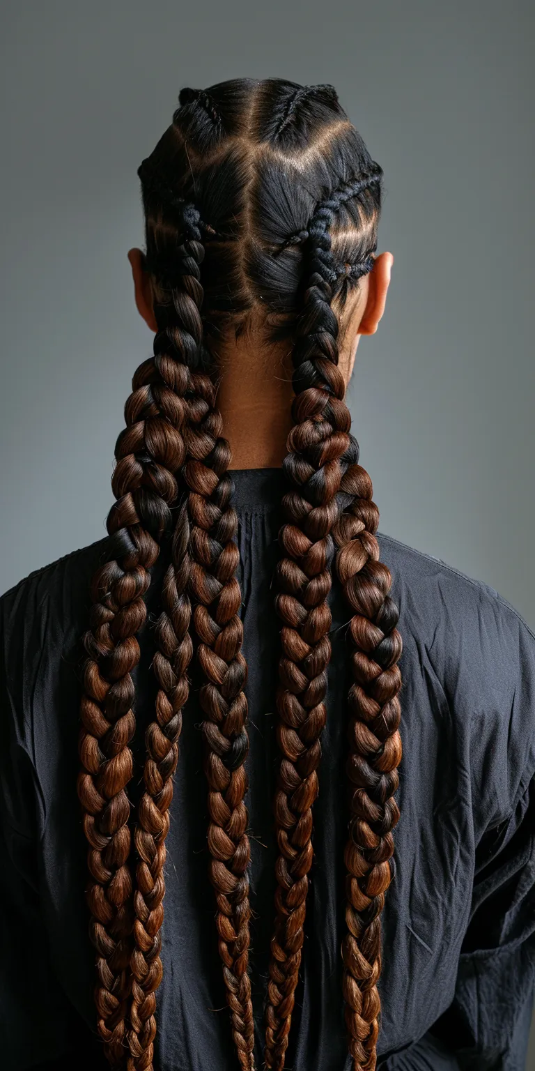 long braids hairstyles Hair twists, Waterfall braids, Boho crimping, Braid