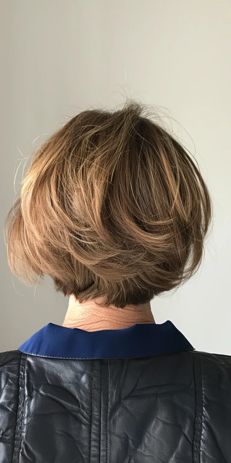 haircuts for thin fine hair Short brush cut, Asymmetric Digital perm, Professional French twist