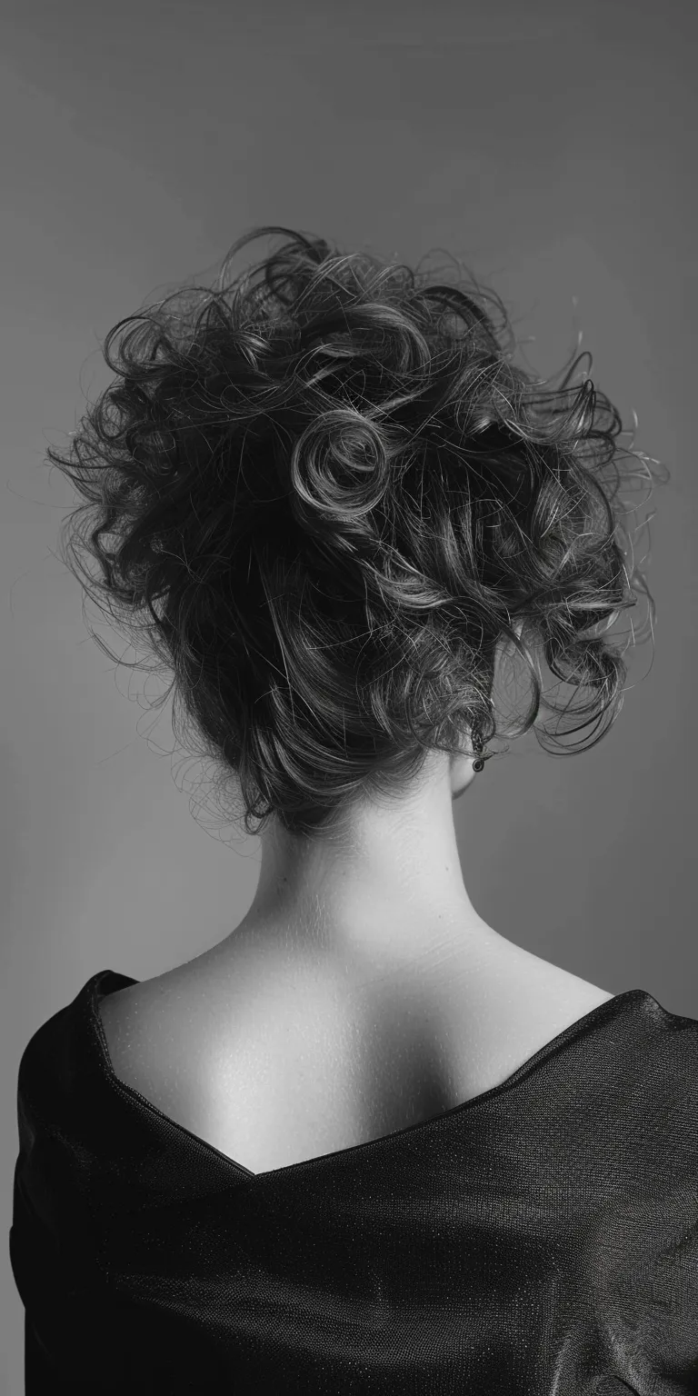 perm hairstyle Chignon, Updo, Asymmetric cut, Milkmaid braid, Digital