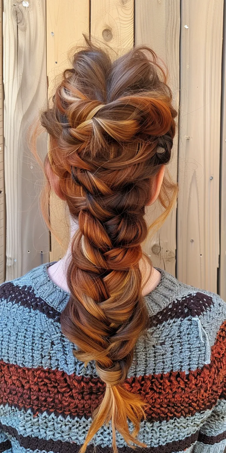 crochet hair styles Waterfall braids, French braid, Braid, Milkmaid Boho braids