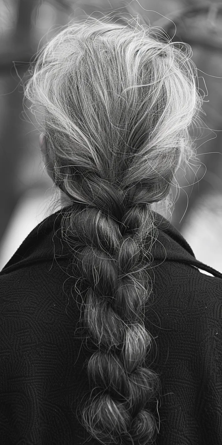 old lady hairstyles French braid, Braid, Chignon, twist, Waterfall braids