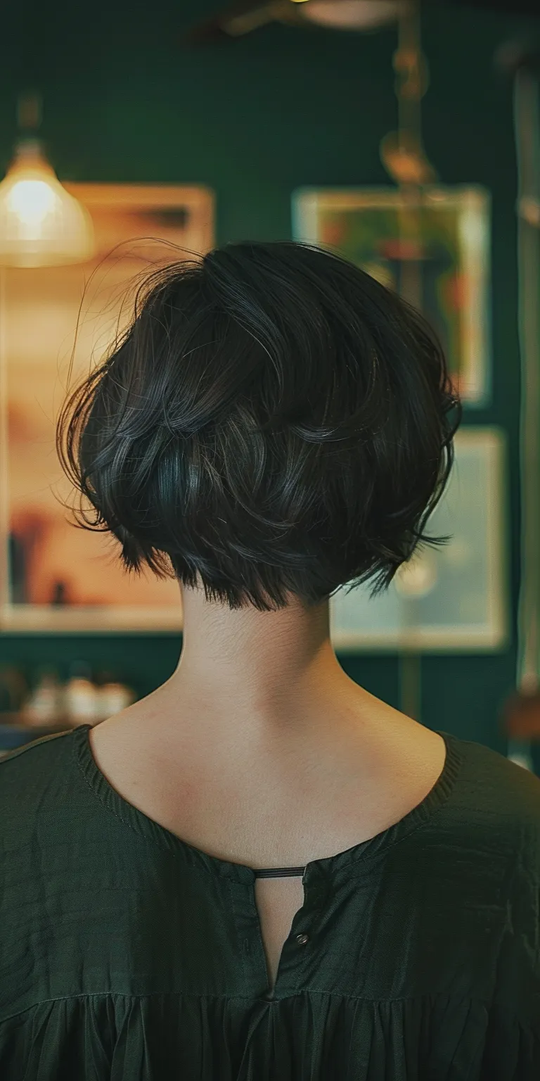 style cuts Asymmetric cut, Pixie Japanese women's hairstyles, Chignon, Bob cut