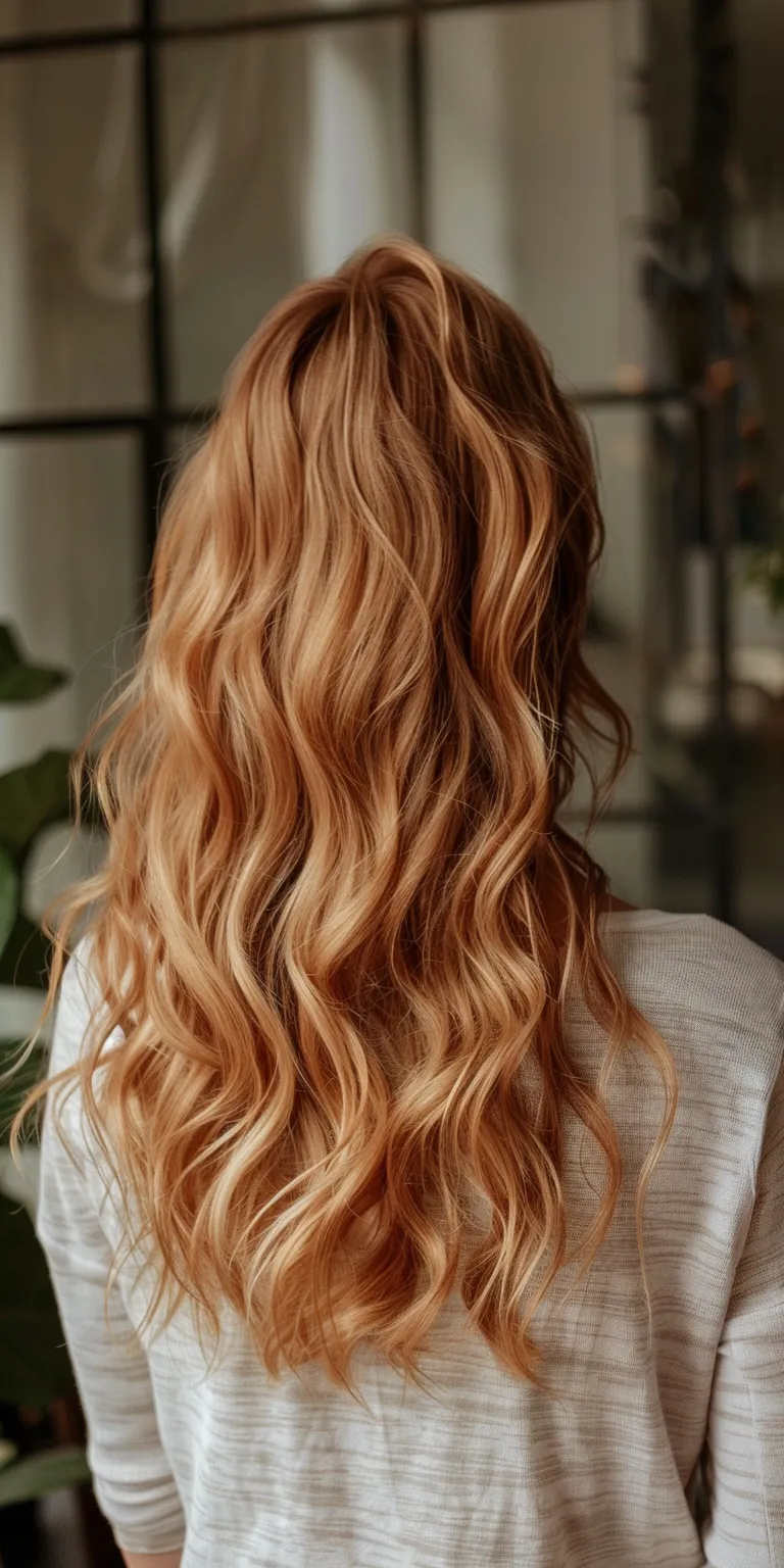 wavy hairstyles Layered hair, Mermaid Digital perm, Long Curly hair