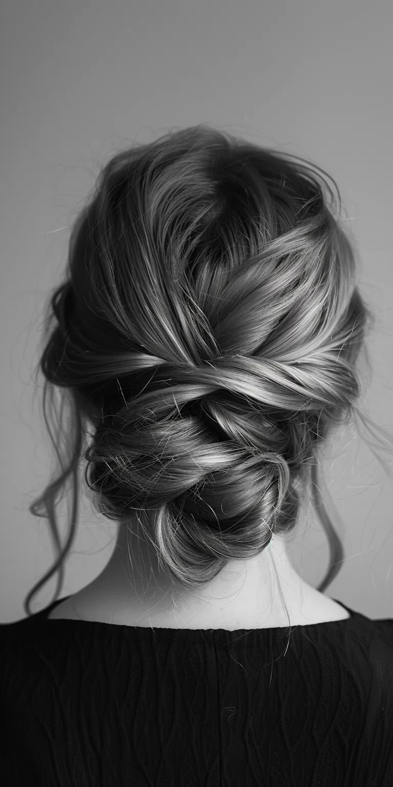 graduation hairstyles Chignon, Updo, French braid, twist, Waterfall braids