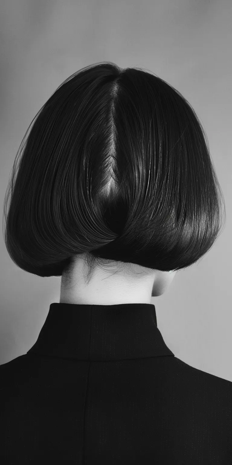 mid length haircuts Asymmetric cut, Chignon, Finger wave, Bob Bouffant