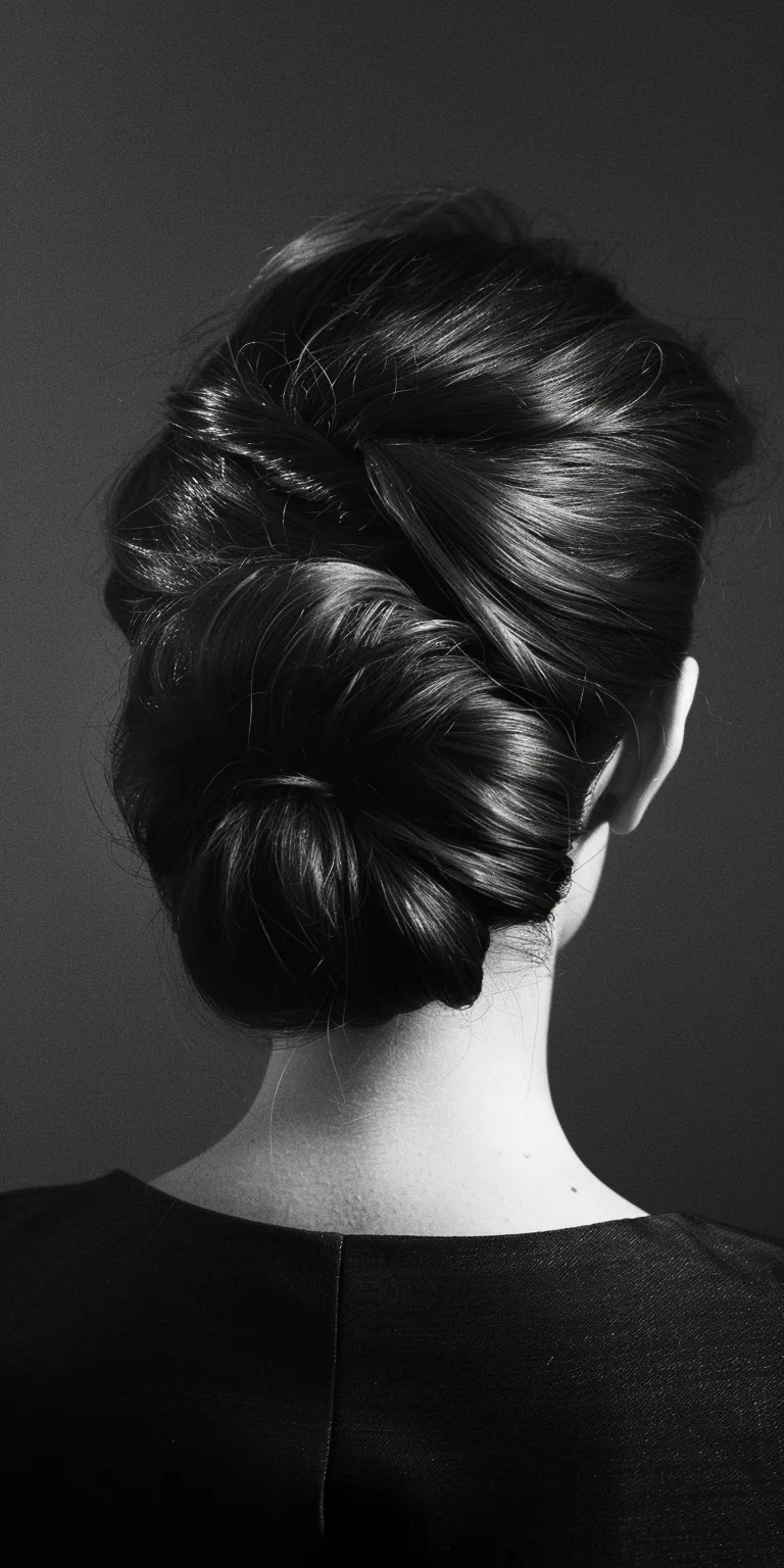 pomade hair Chignon, Updo, French twist, Ballerina bun, Milkmaid braid