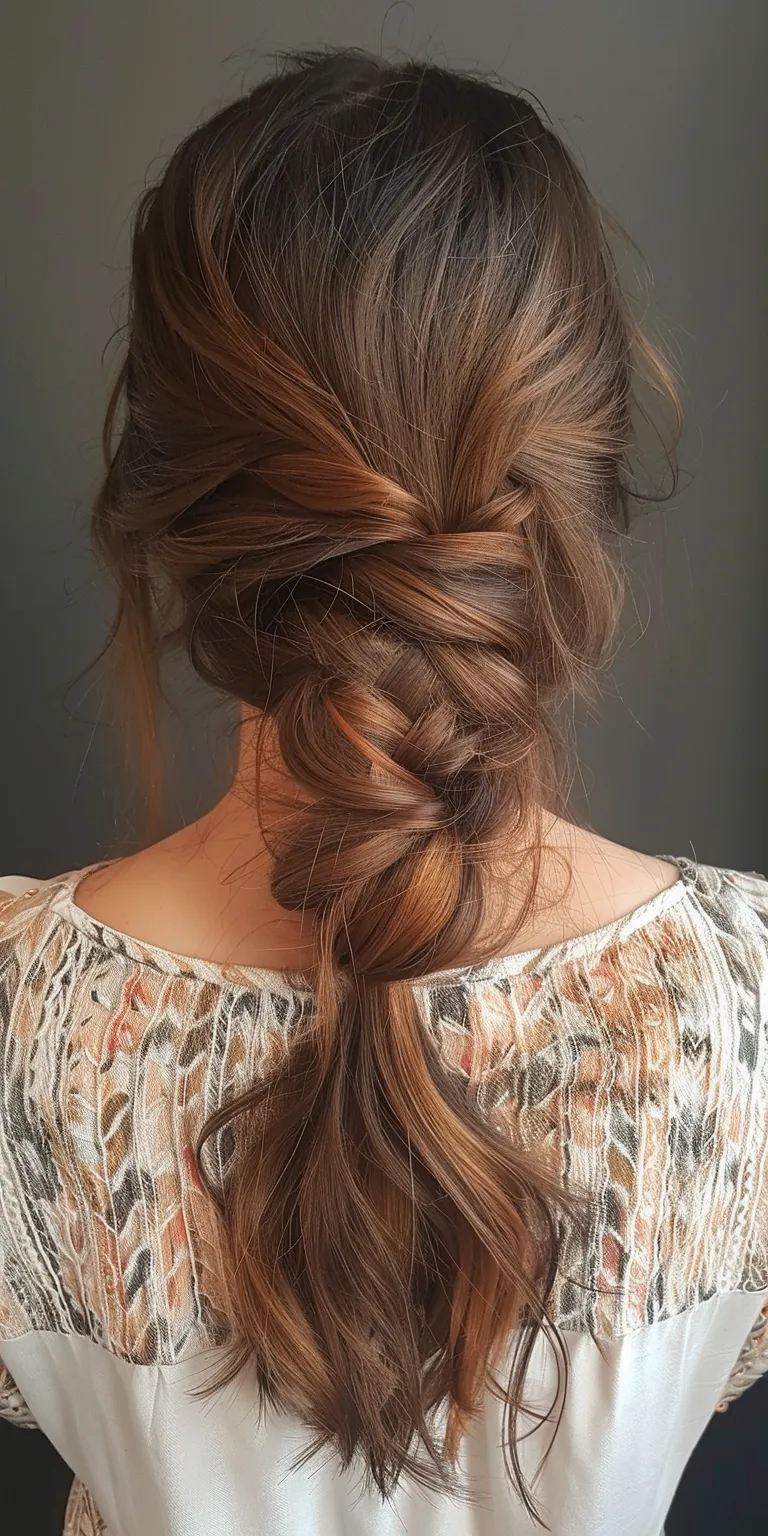 hairstyles for fat faces and double chins French braid, twist, Updo, Waterfall braids, Boho braids