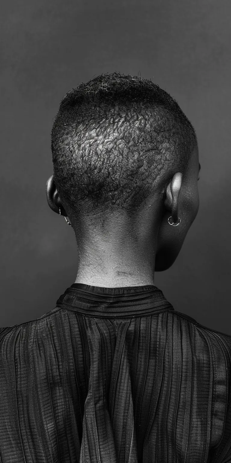 black people haircuts Short brush cut, Tonsure, Asymmetric Mohawk, back and sides