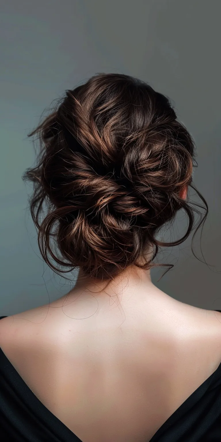 hairstyle for fat face Chignon, Updo, Ballerina bun, Milkmaid braid, French twist