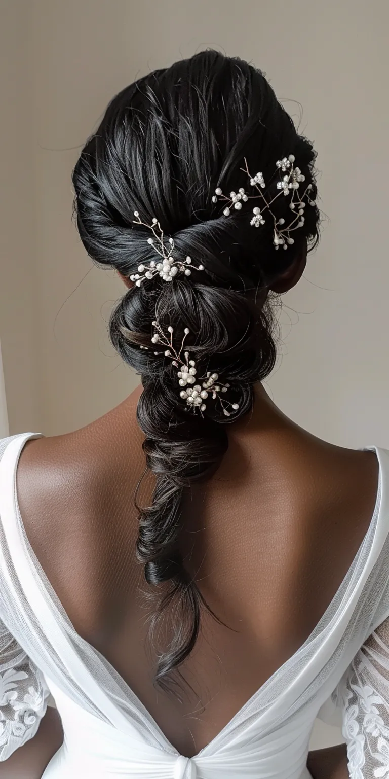 wedding hairstyles for bridesmaids Updo, Chignon, French twist, Waterfall braids, Hair twists