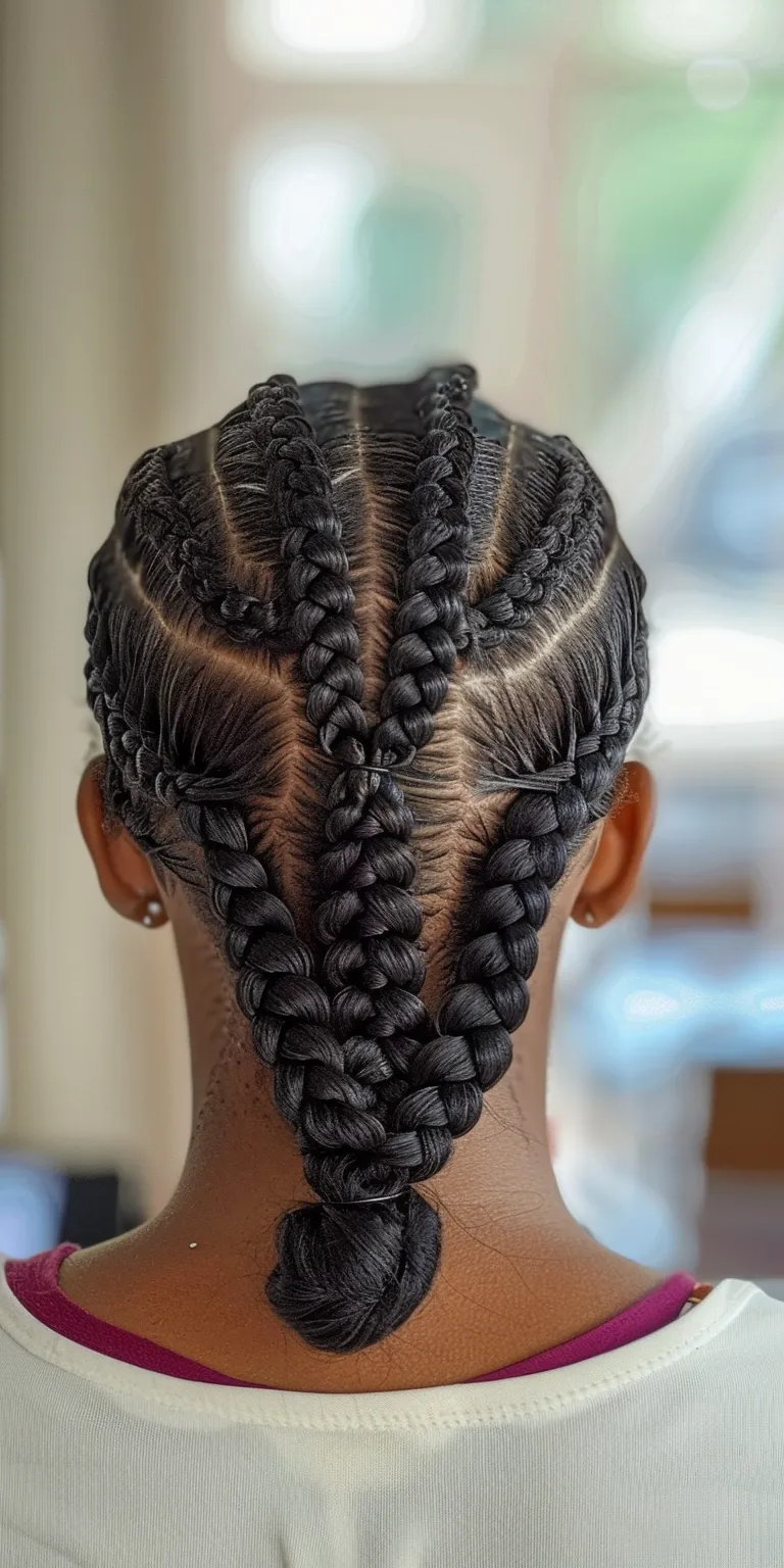 knotless braids with color French twist, Waterfall braids, Hair twists, Cornrows, braid