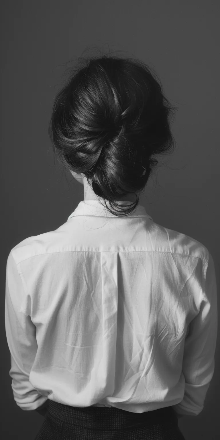 simple hairstyle man Chignon, Updo, French twist, Milkmaid braid, Asymmetric cut