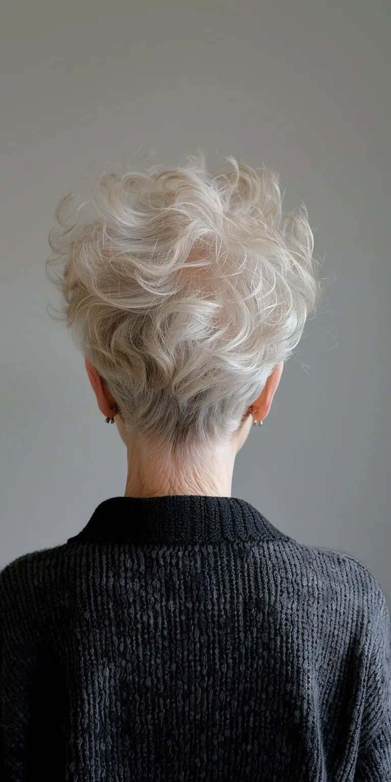 hairstyles for over 60s Asymmetric cut, Pompadour, Layered hair, Feathered Short brush cut