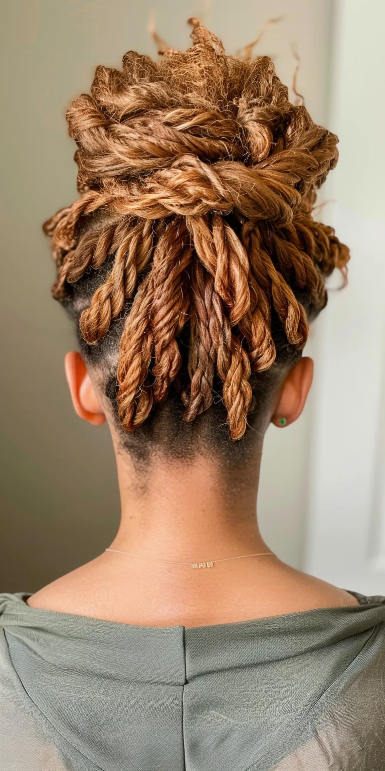 passion twist hairstyle French twist, Waterfall braids, Digital perm, Hair twists, Updo