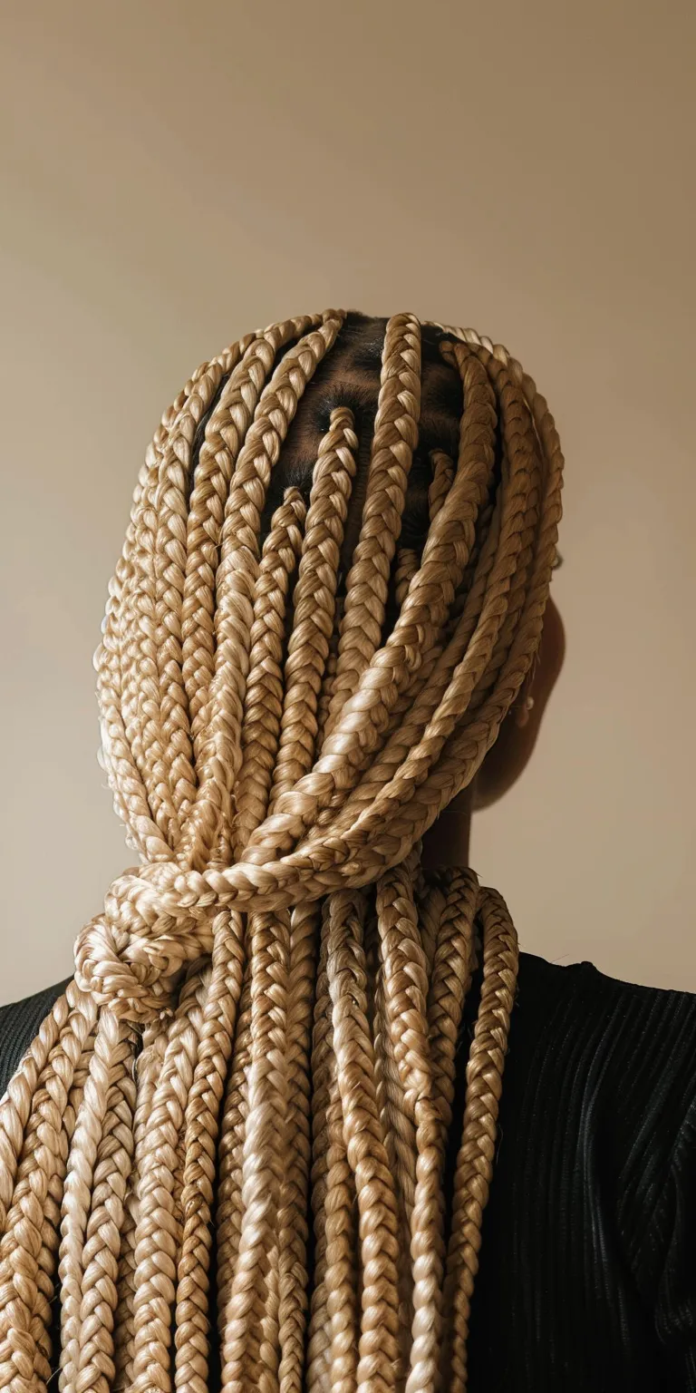 blonde box braids Crochet braids, Hair twists, Cornrows, Digital perm, Dreadlocks