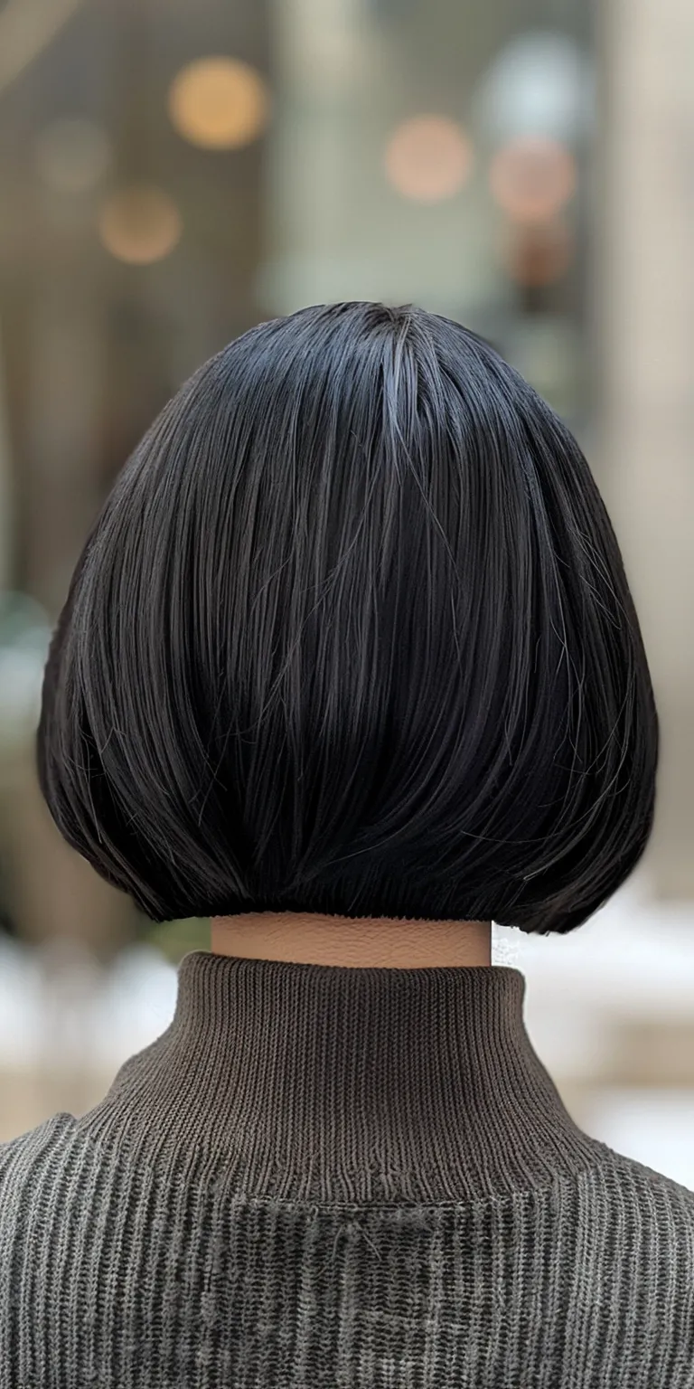 bob haircuts for women Asymmetric cut, Bob Japanese women's hairstyles, Layered hair, Stacked