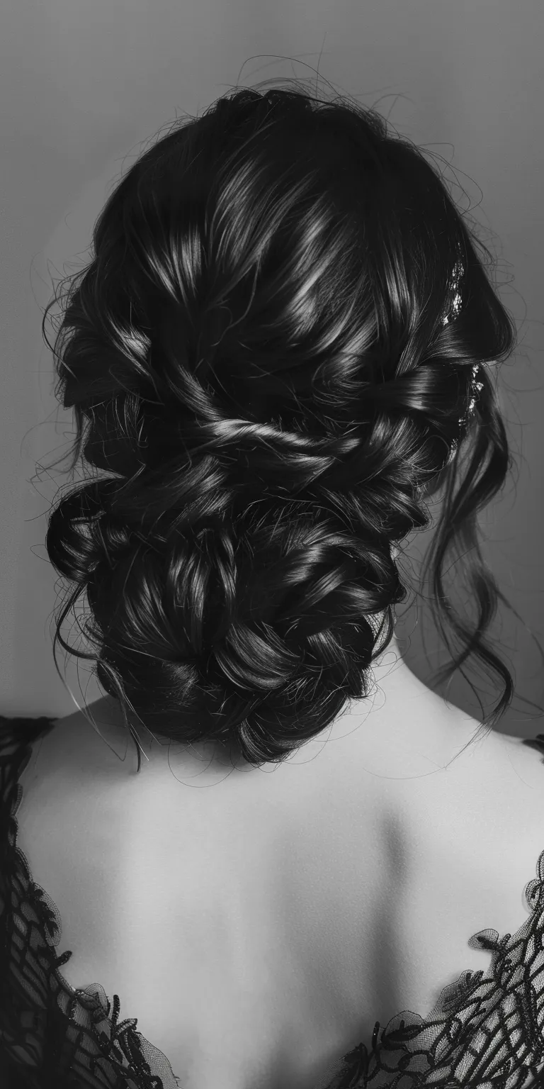 hairstyles for homecoming Chignon, Updo, Waterfall braids, Milkmaid braid, French braid