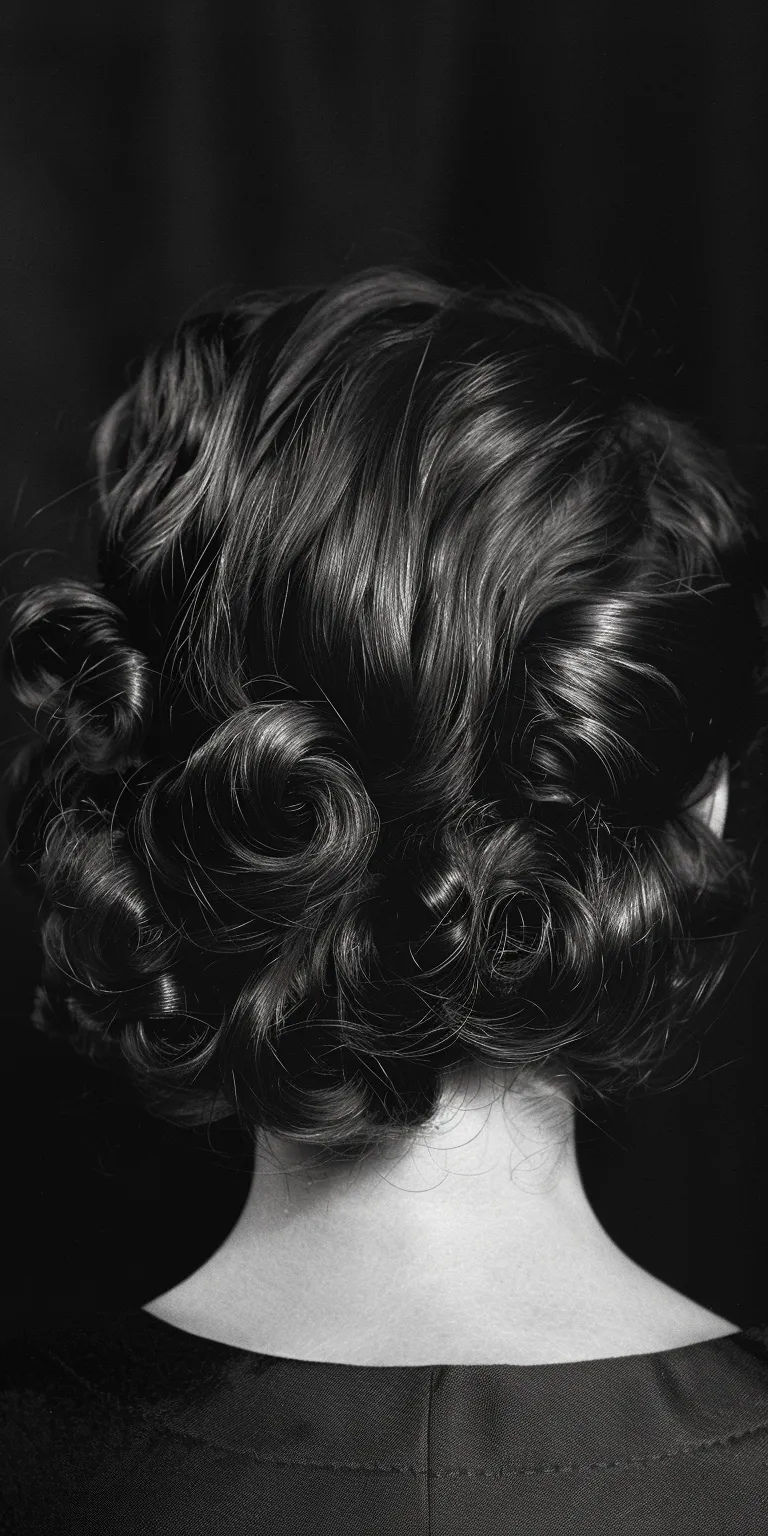 2000 hairstyles Ringlets, Finger wave, Bouffant, Chignon, Pin-up styles