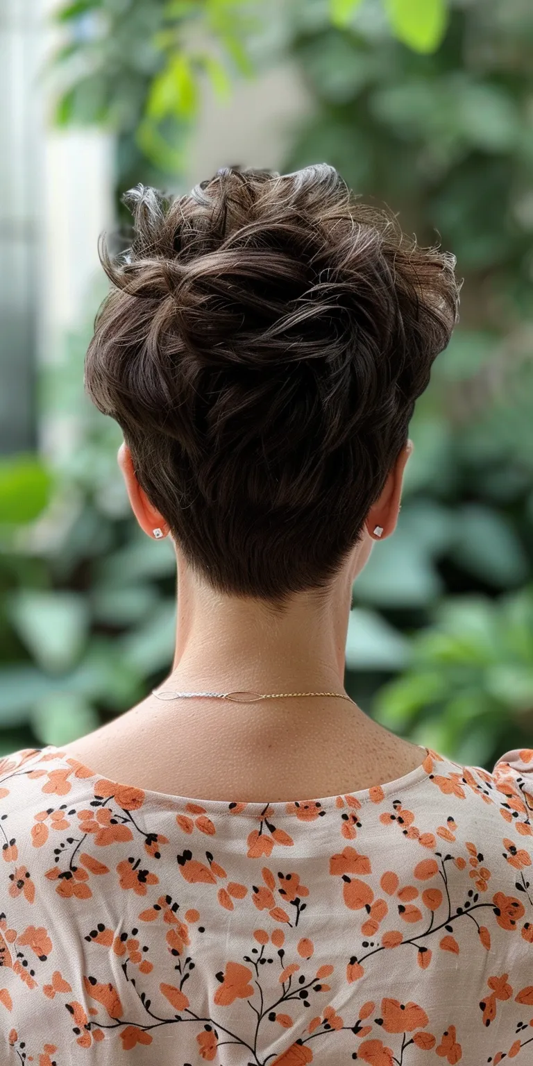 clip hairstyles Asymmetric cut, Updo, French twist, Short brush Pompadour