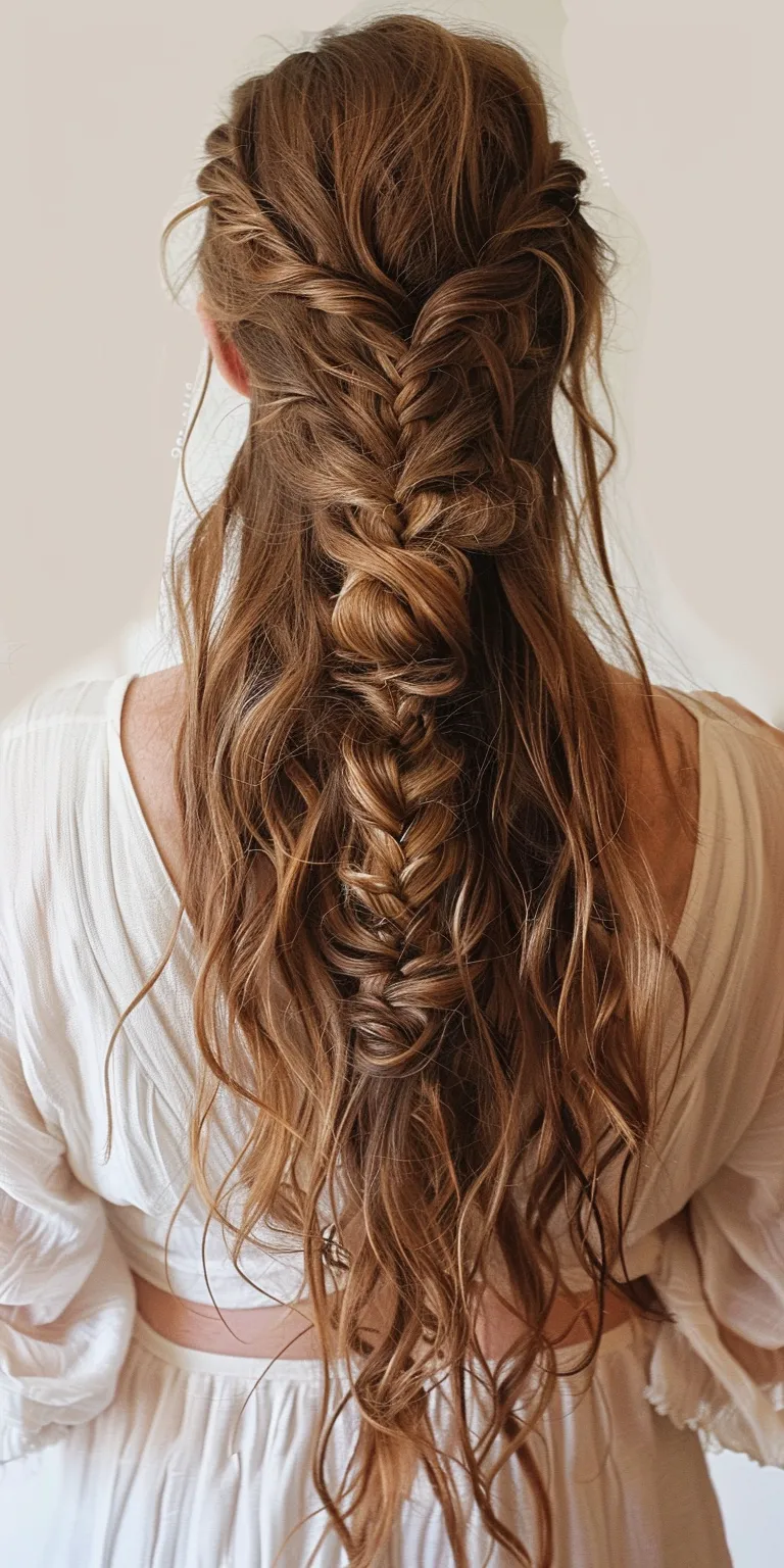 boho hairstyles Waterfall braids, Boho French braid, Braid, Hair twists