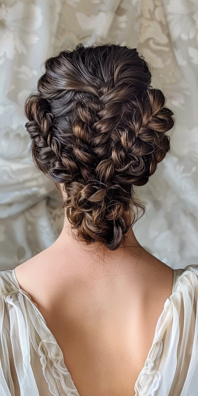 greek hairstyles Waterfall braids, Updo, French braid, Braid, Milkmaid braid