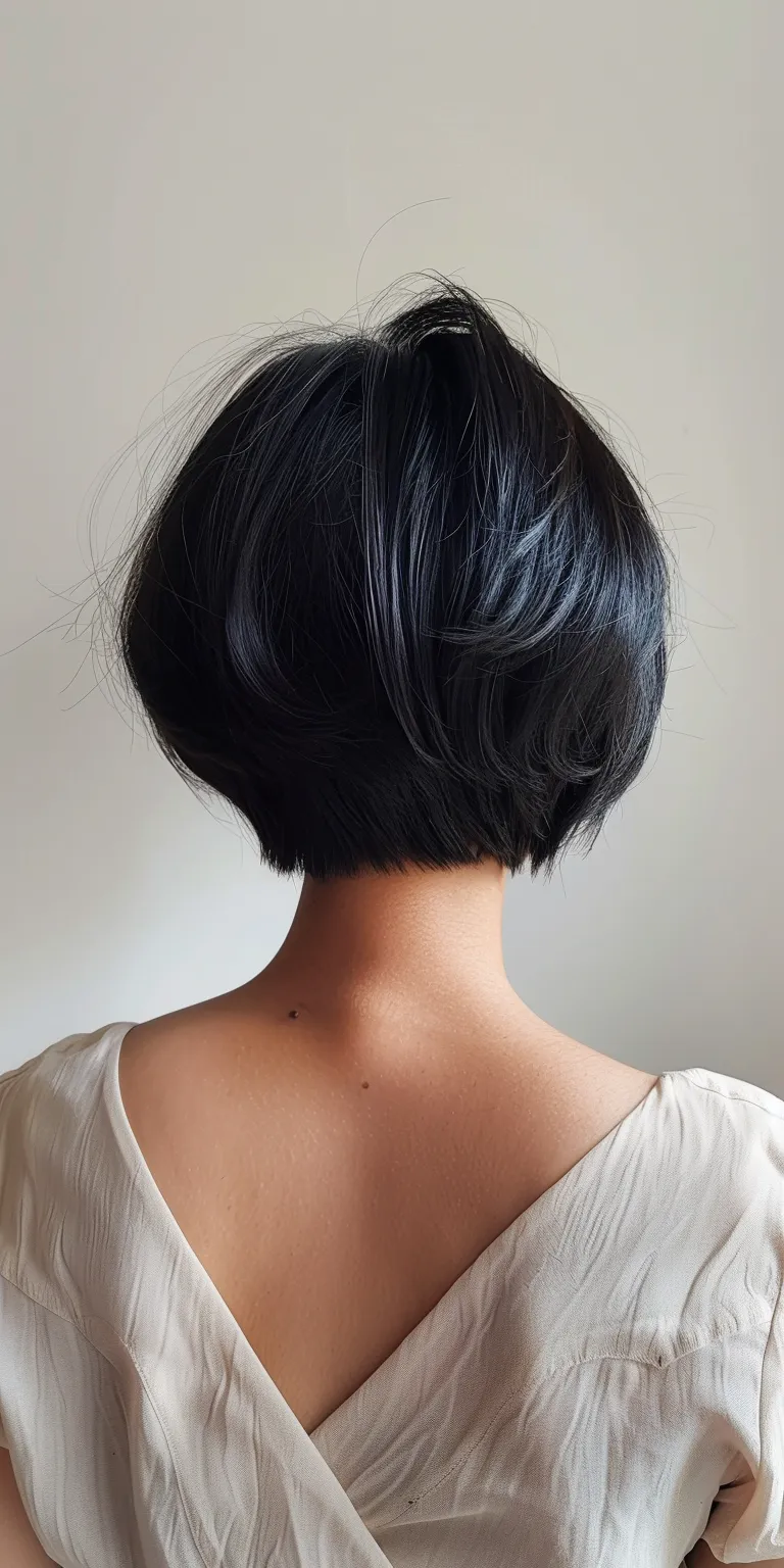 tiktok hairstyles Asymmetric cut, Japanese women's hairstyles, Bob Chignon, Hime cut