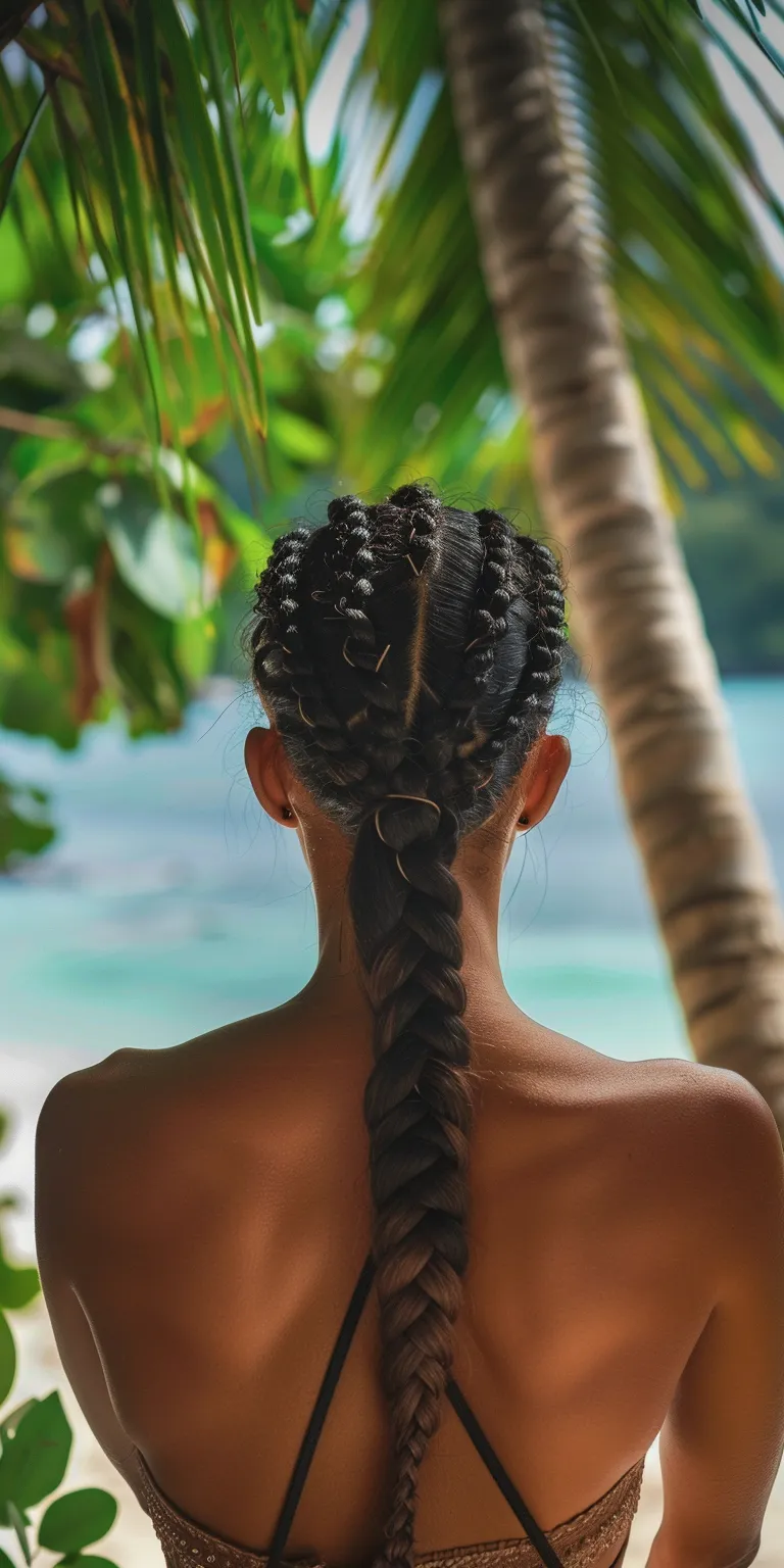 vacation hairstyles Waterfall braids, Hair twists, Cornrows, French twist, Boho braids